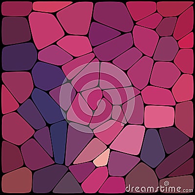 Abstract mosaic pattern consisting of geometric elements Vector Illustration