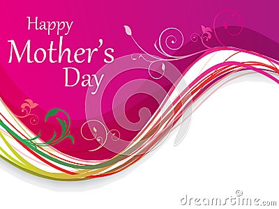 Abstract mother day background Vector Illustration