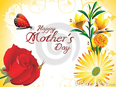 Abstract mother day background Vector Illustration