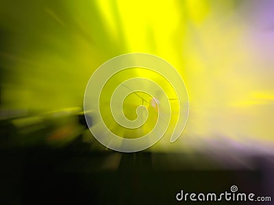 Abstract motion blur effect. Bokeh lighting in concert with audience Stock Photo