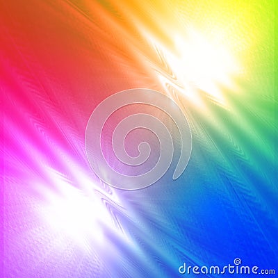 Abstract motley rainbow background with shining lines and waves Stock Photo