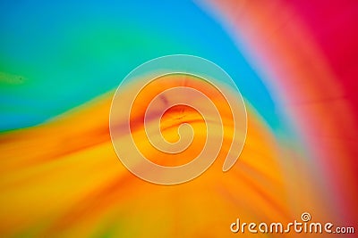 Abstract mound of gold under teal blue wave with red sky background asset Stock Photo