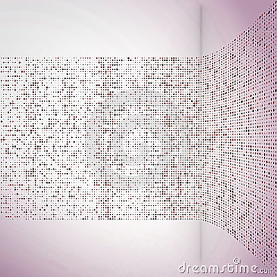 Abstract moving stream of dots Stock Photo