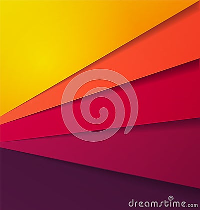 Abstract Multi Color Vector Background With Overlap Paper Layer Vector Illustration