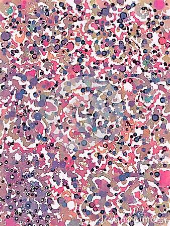 Abstract multi-colored floral spotted background Stock Photo