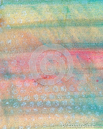 Abstract multi-colored watercolor painted background in soft colors Stock Photo