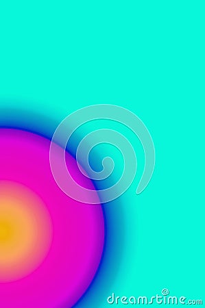 Multi-layers of colorful semicircle on arctic blue background Stock Photo