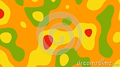 Abstract multicolor background with formless fluid shapes, vector illustration. Vector Illustration