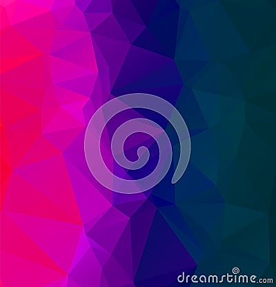 Abstract multicolor blue and purple background. Vector polygonal design illustrator Vector Illustration