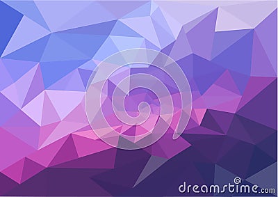 Abstract multicolor polygon triangles for background. Vector Illustration