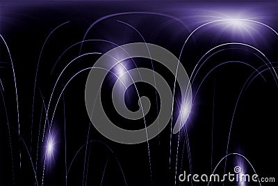 Abstract multicolored background with falling stars Stock Photo