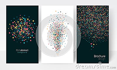 Abstract multicolored blot background Vector Illustration