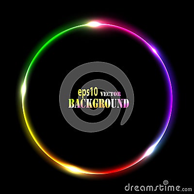 Abstract multicolored circle Vector Illustration