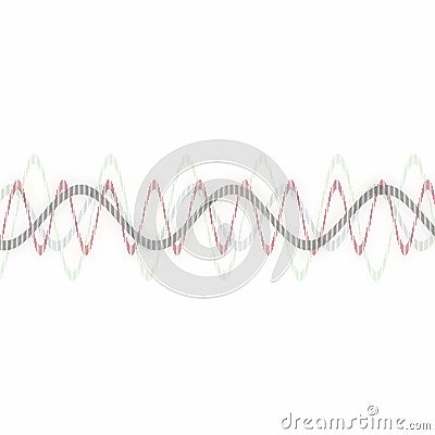 abstract Multicolored halftone Multiple Overlapping wavy line with smooth colorful Bunch of dynamic Stock Photo