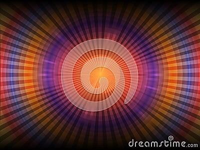 Abstract multicolored zooming background Stock Photo