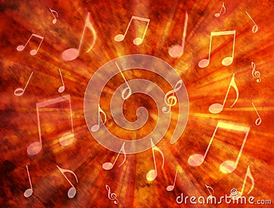 Abstract Music Background Stock Photo