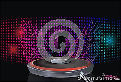 Abstract music background Vector Illustration