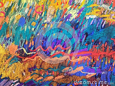 Abstract music background with uniquely undesigned in trendy hand drawn style Stock Photo