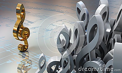 Abstract music concept Stock Photo