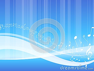 Abstract musical background Stock Photo