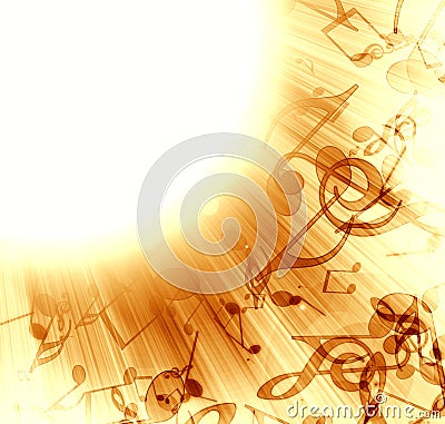 Abstract musical background Stock Photo