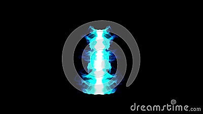 Abstract and mystical smoke background or iridescent energy flow. Ethereal effect. Can be used for meditation, heaven Stock Photo