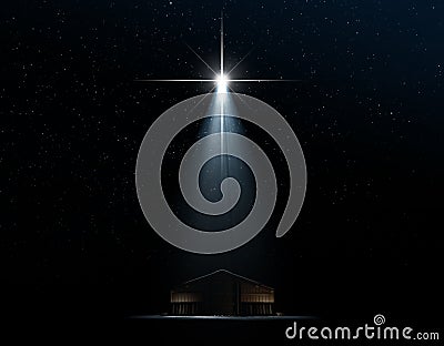 Abstract Nativity Scene Stock Photo