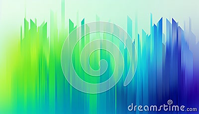 Abstract nature illustration vibrant grass backdrop with modern striped shapes generated by AI Cartoon Illustration