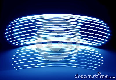 Abstract Neon Lights Stock Photo