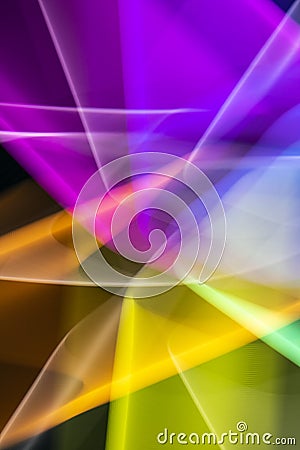 Abstract Neon 80s Style Lines and Swirls For Retro Background Cosmos Rave Stock Photo