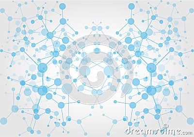 Abstract network connection technology. illustration desi Vector Illustration