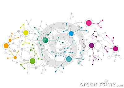 Abstract network design Vector Illustration