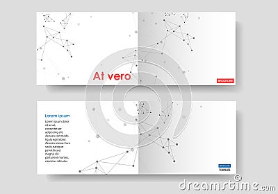Abstract network design. Vector geometric connect molecule background Vector Illustration
