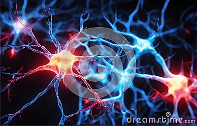 Abstract Neural connection background Stock Photo