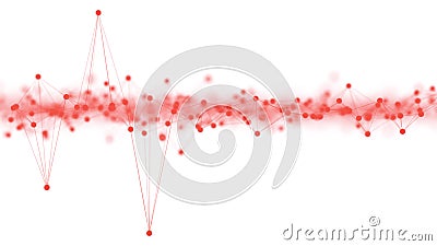 Abstract Neural Network or Big Data Distribution 3d Illustration Stock Photo