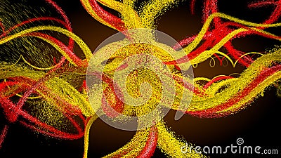 Abstract neuron connection Stock Photo