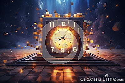 Abstract New Years countdown concept with Stock Photo