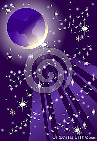 Abstract night background Vector Illustration