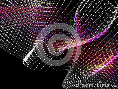 Abstract noise wire mesh background.Technology style. Stock Photo