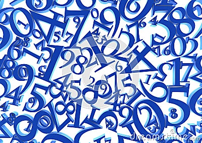 Abstract numbers background Stock Photo