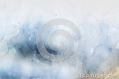 Abstract ocean beach watercolor background for Textures and Backgrounds Stock Photo