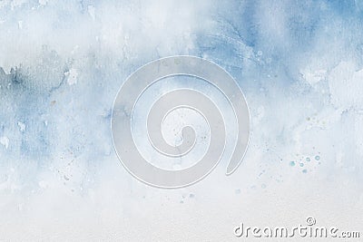 Abstract ocean watercolor background for textures or backgrounds. Stock Photo