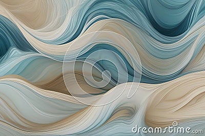 Abstract Ocean Wave Texture in Aqua and Teal: Web Banner Graphic Resource for Serene Backgrounds. Stock Photo