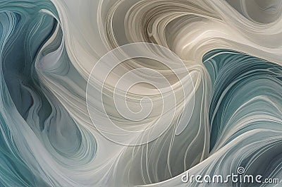 Abstract Ocean Wave Texture in Aqua and Teal: Web Banner Graphic Resource for Serene Backgrounds. Stock Photo