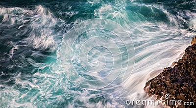 Abstract of ocean waves Stock Photo