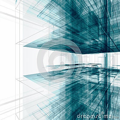 Abstract office building Stock Photo