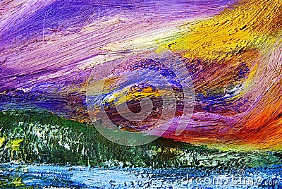 Abstract oil painting Stock Photo