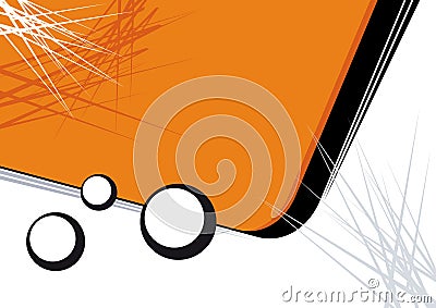 Abstract orange background Vector Illustration