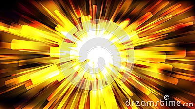 Abstract Orange Black and White Starburst Background Stock Photo