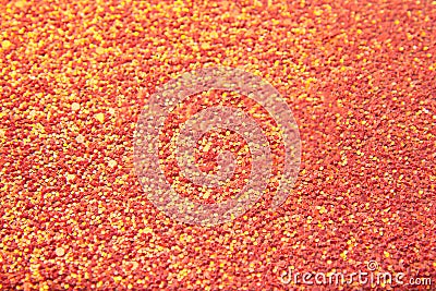 Abstract orange bright background with multicolored sparkles Stock Photo